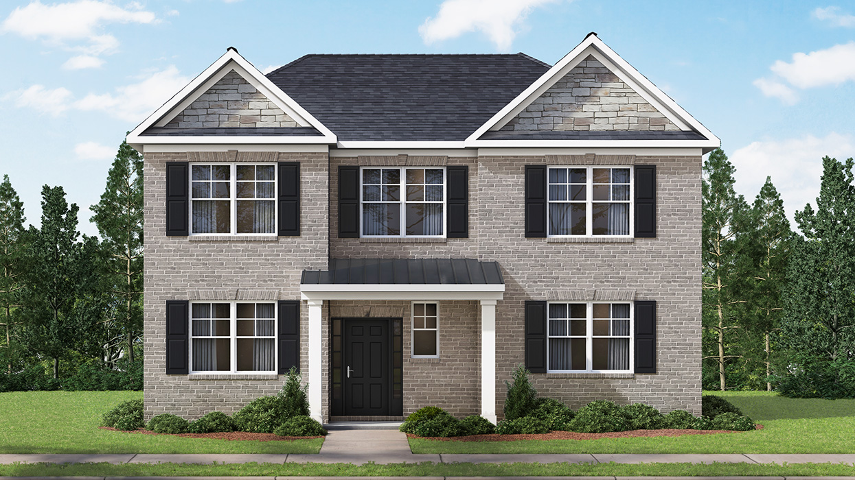 Bowers Floor plan front exterior
