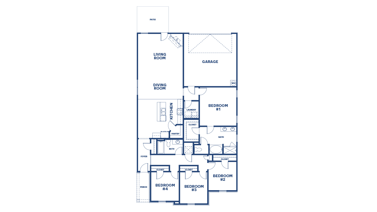 blue floor plan