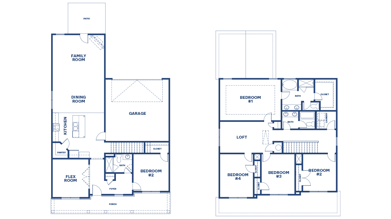 blue floor plan
