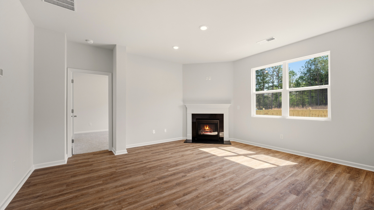 living room with natural light