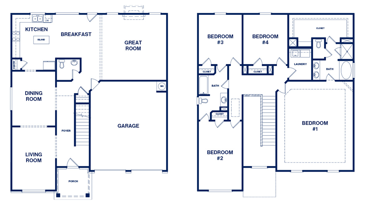blue floor plan