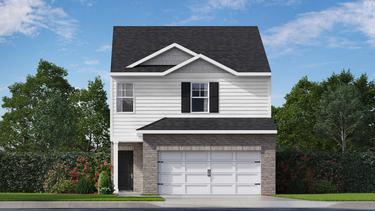 This home — photograph published by the builder