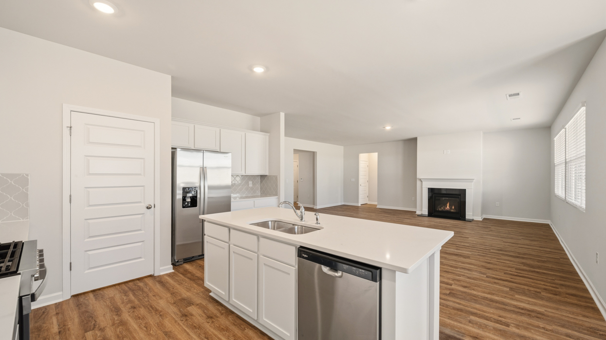 kitchen with large center island