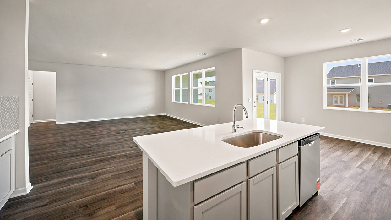kitchen to living room
