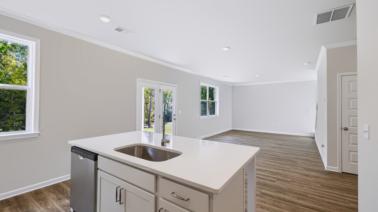 kitchen to dining room