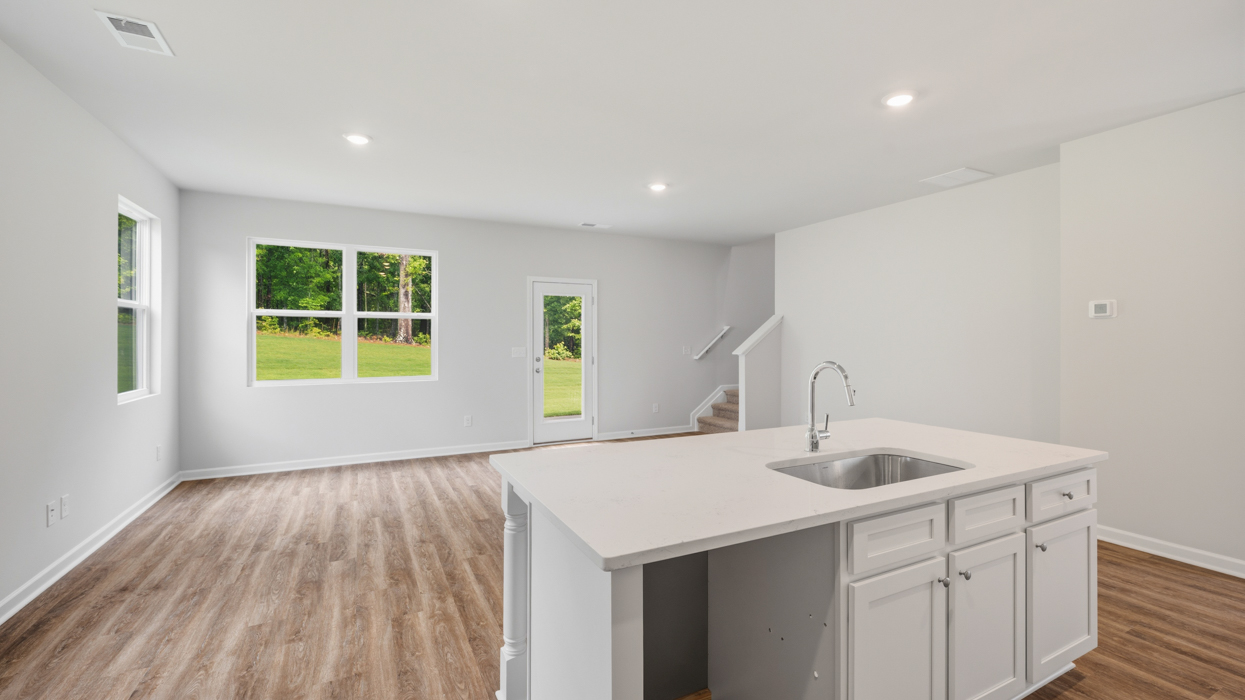 kitchen family and dining room
