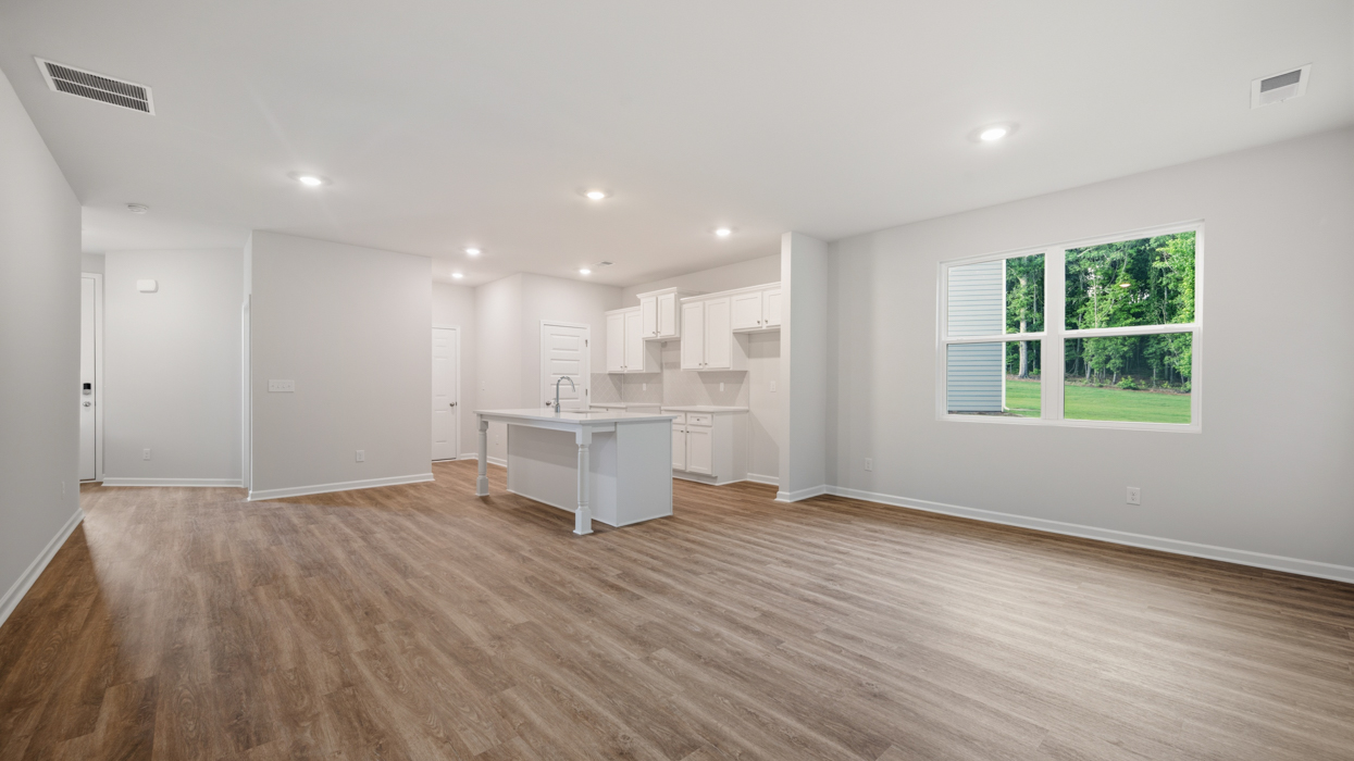 kitchen family and dining room