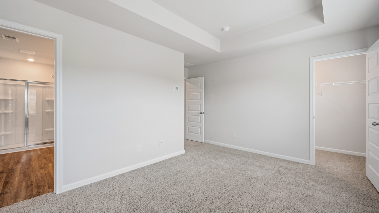 angled primary bedroom