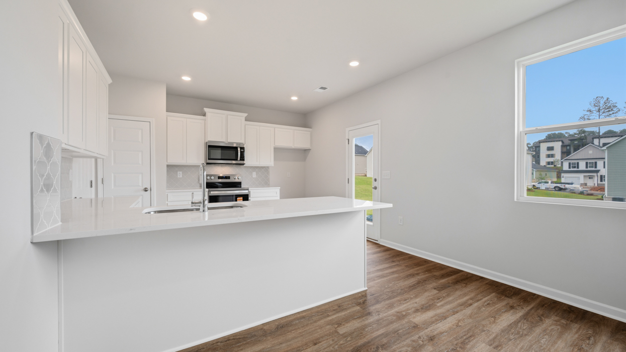Kitchen with island