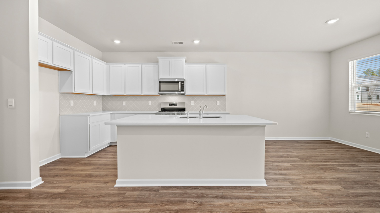 kitchen and breakfast area