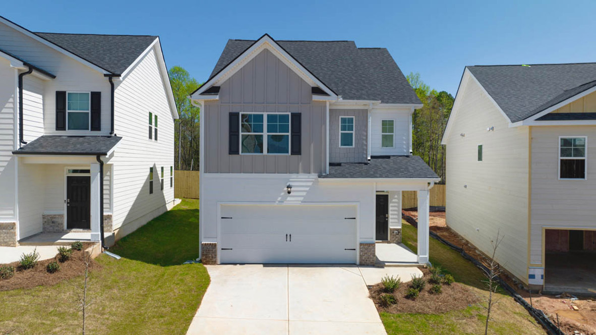 Saratoga front elevation of home
