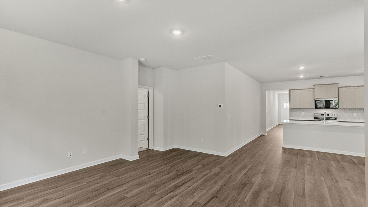 angled living room