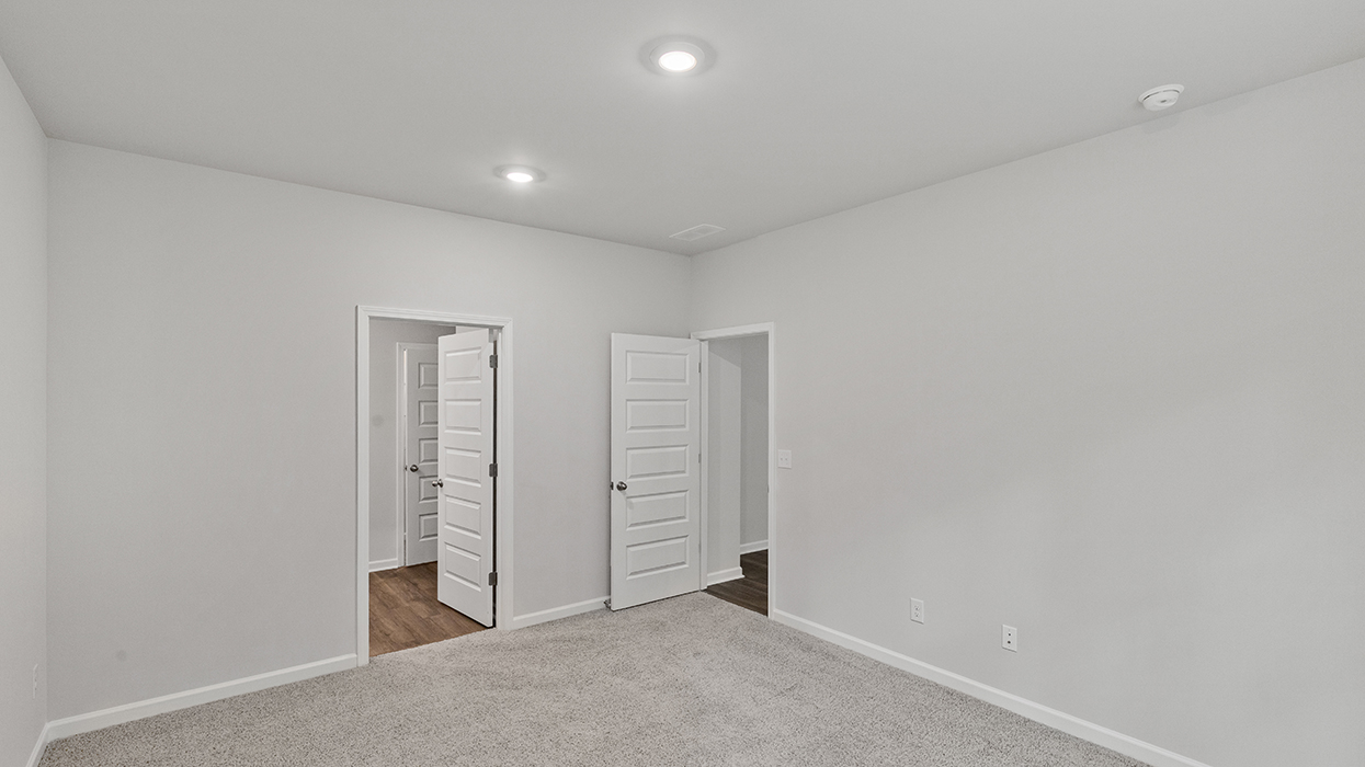 angled primary bedroom
