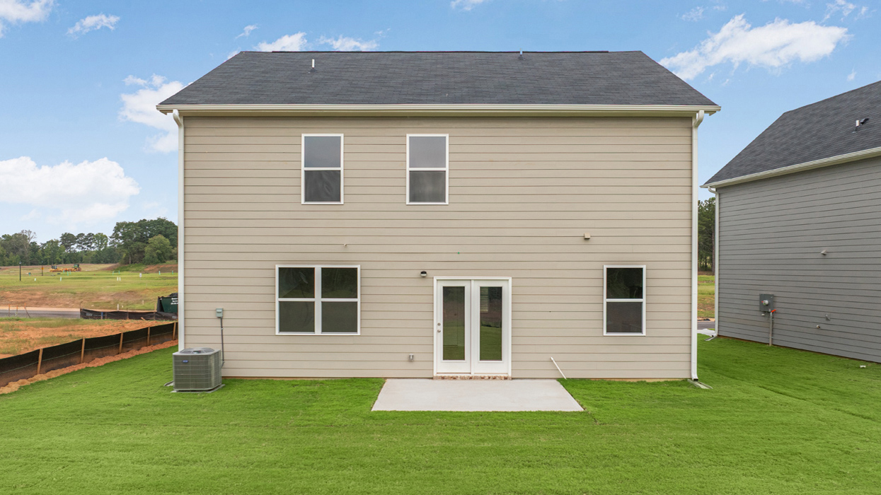 single family two-story rear