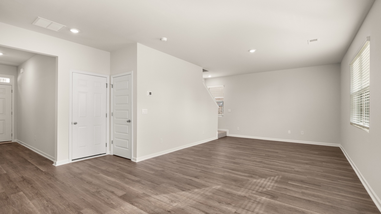 angled living room