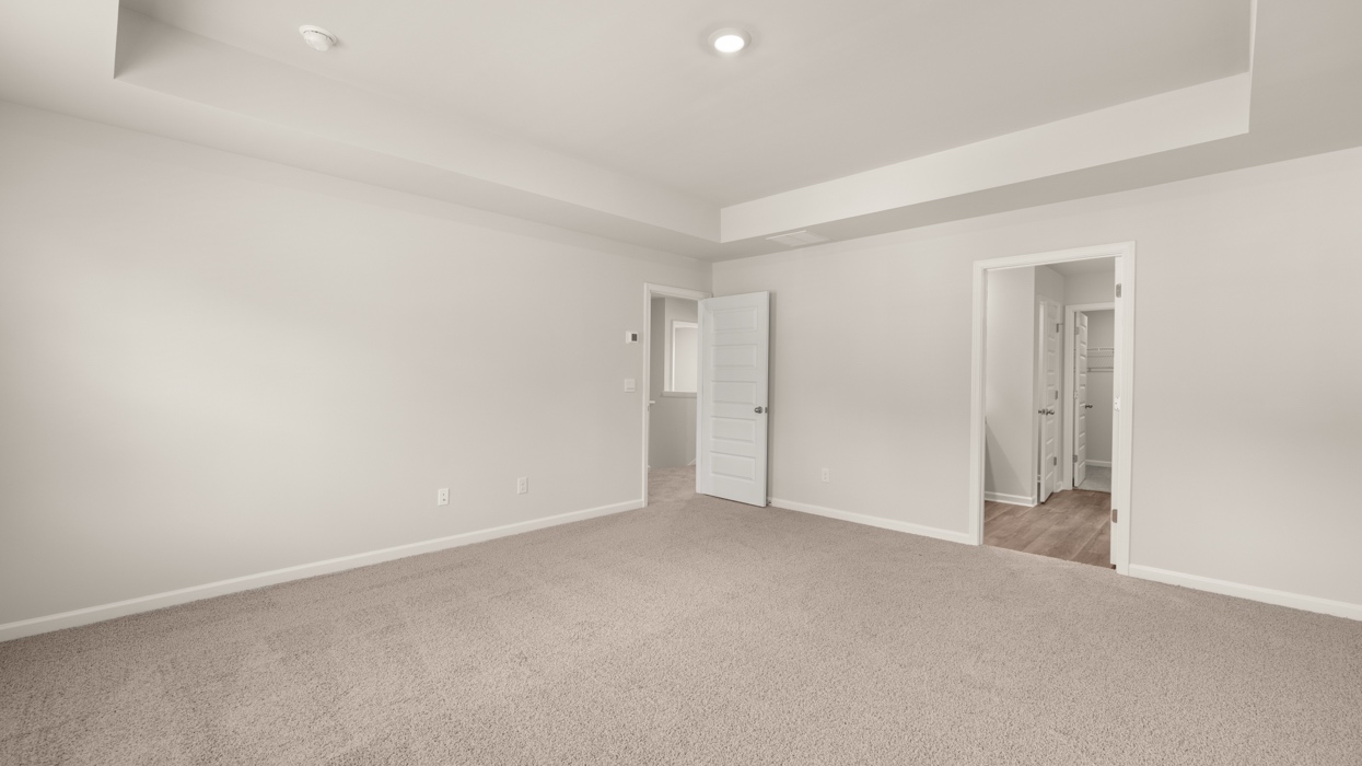 angled primary bedroom