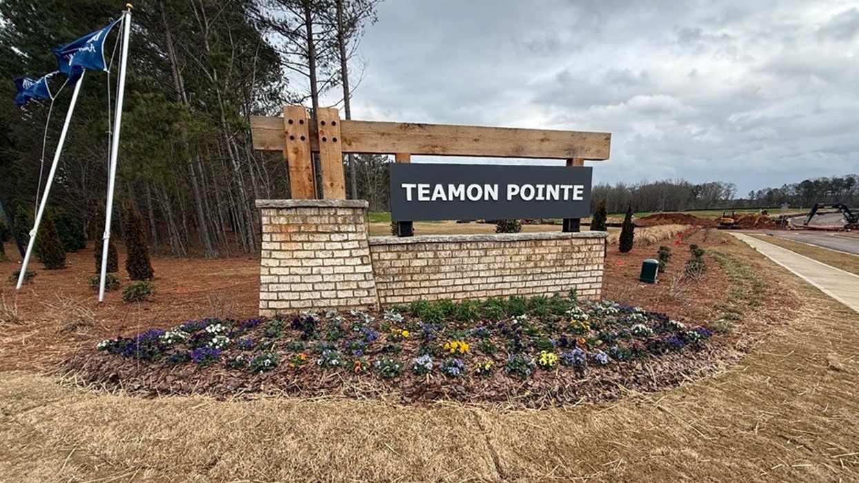 Entrance Sign Teamon Pointe