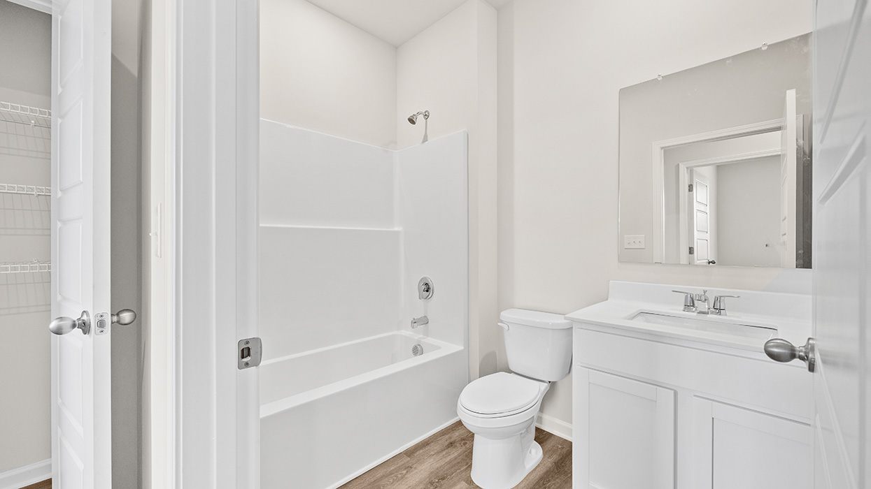 bathroom with single sink