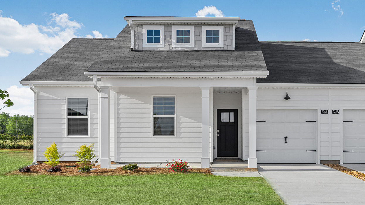 Left side Paired Duplex White Exterior