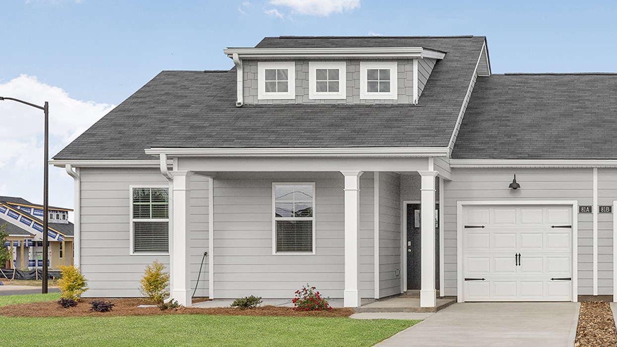 Left Side pair duplex gray exterior