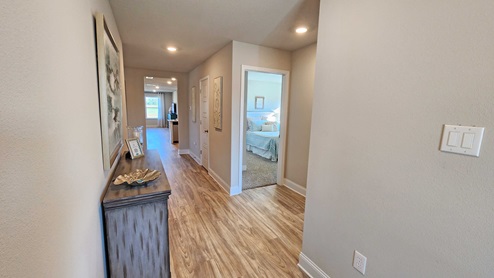 Entering into Model home