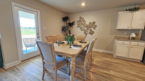 Dining area alongside the kitchen