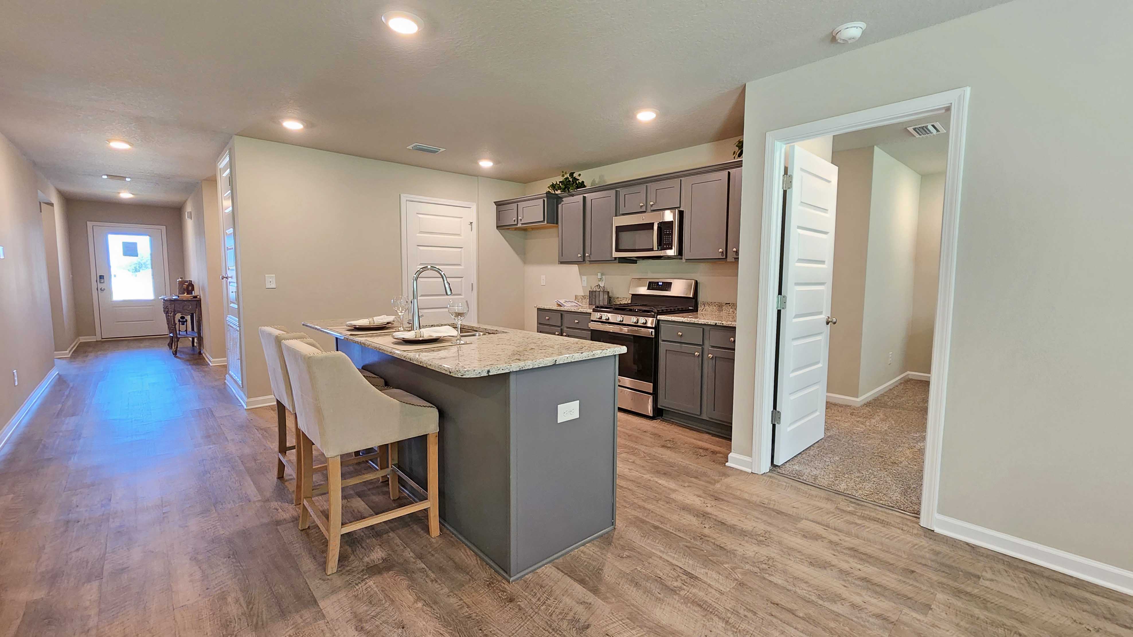 Spacious and airy kitchen