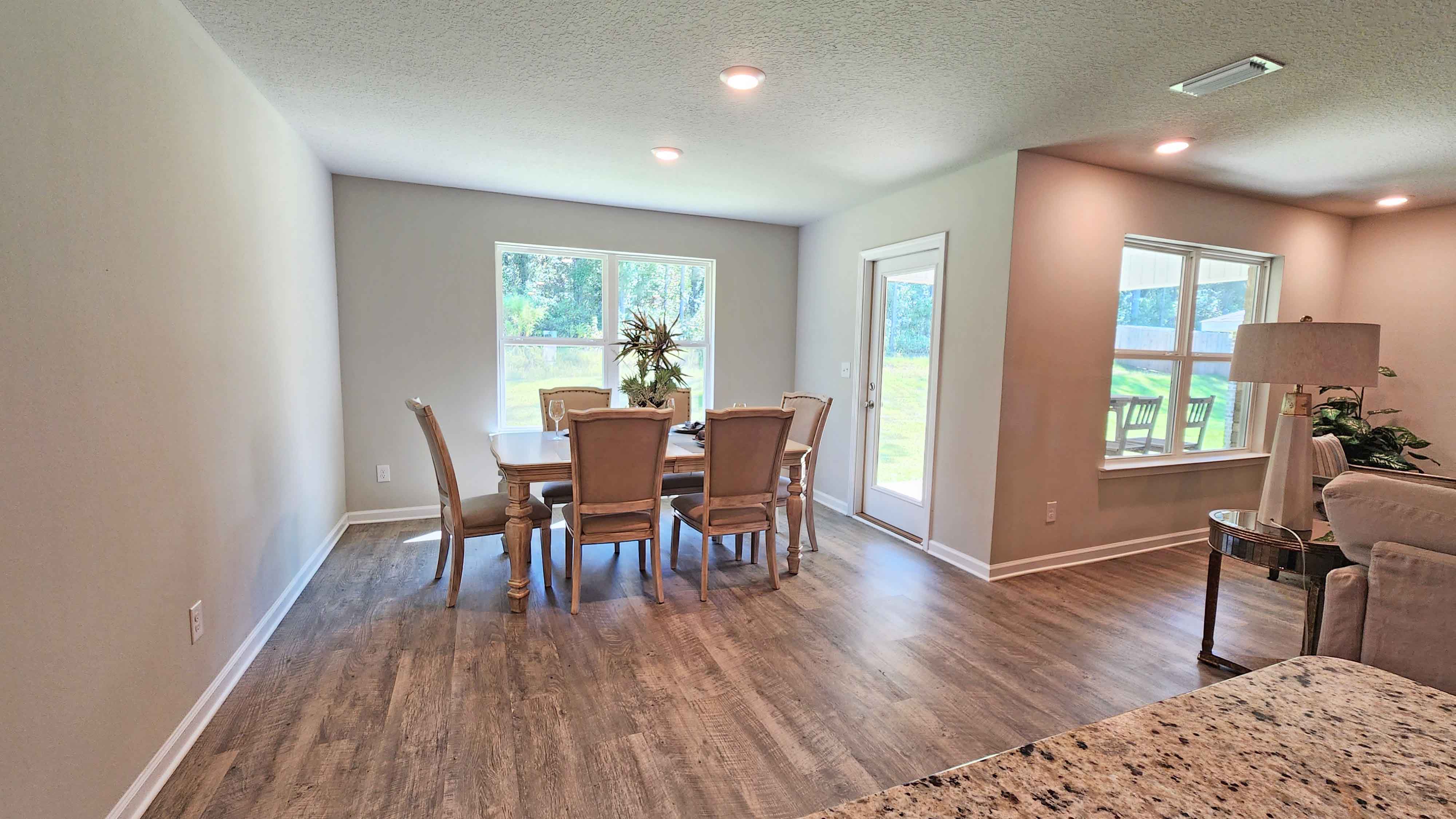 Bright and airy dining area