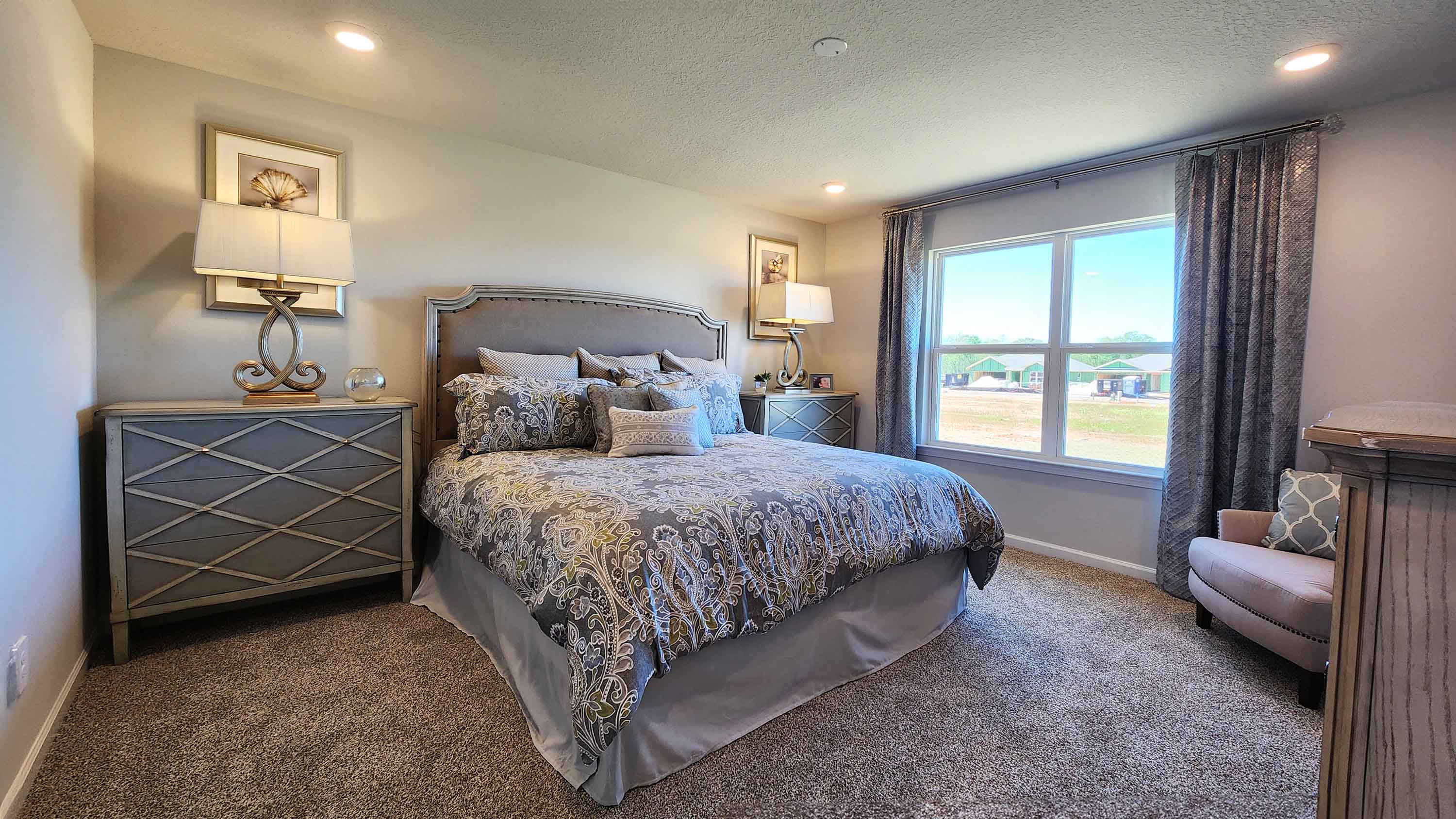 Luxurious and spacious primary bedroom suite