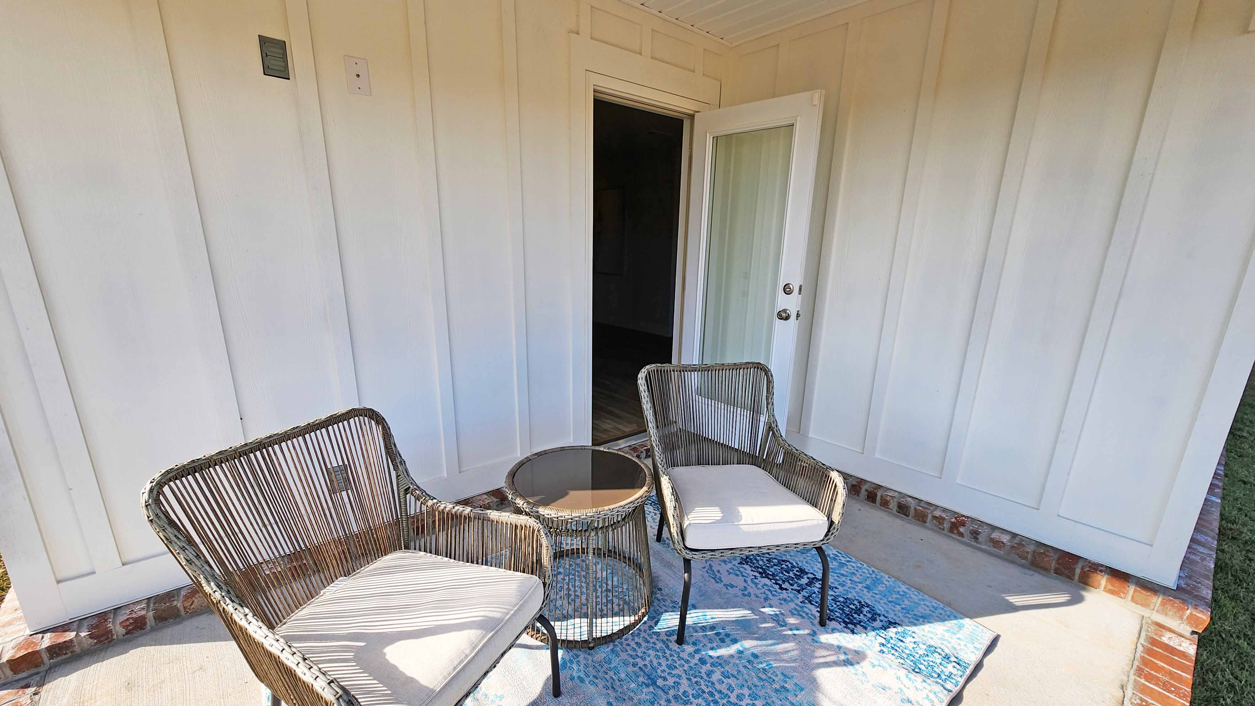 Back patio of the Cali