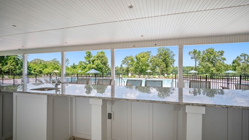 Entertaining area at the Clubhouse at Heritage Lake.