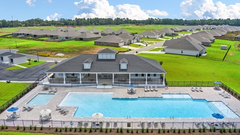 Heritage Lake Pool rear elevation.