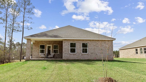 Rear elevation of The Isabella floorplan.