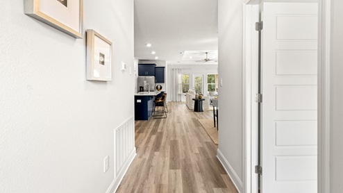 Foyer leading into the Isabella floorplan.