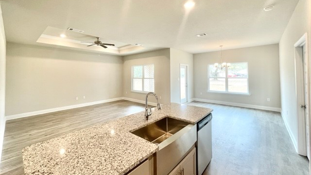 Open concept floor plan for a new construction home in Mobile, Al.