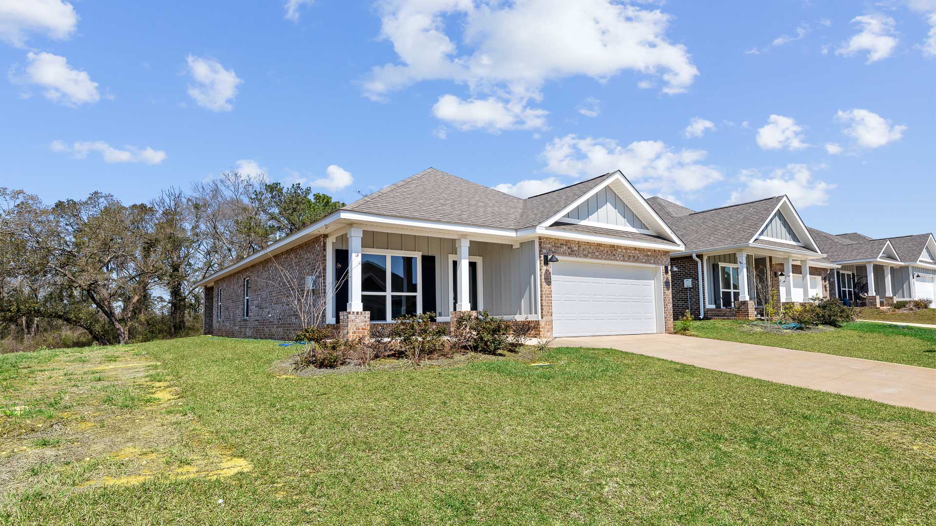 The front elevation of The Oakley, a new home in Alabama.