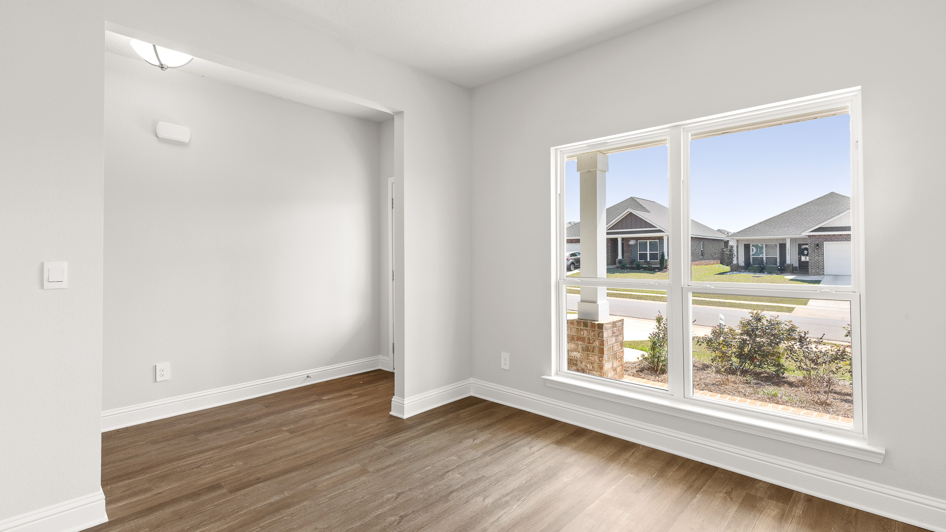 Dining room in a new home in Mobile, AL.