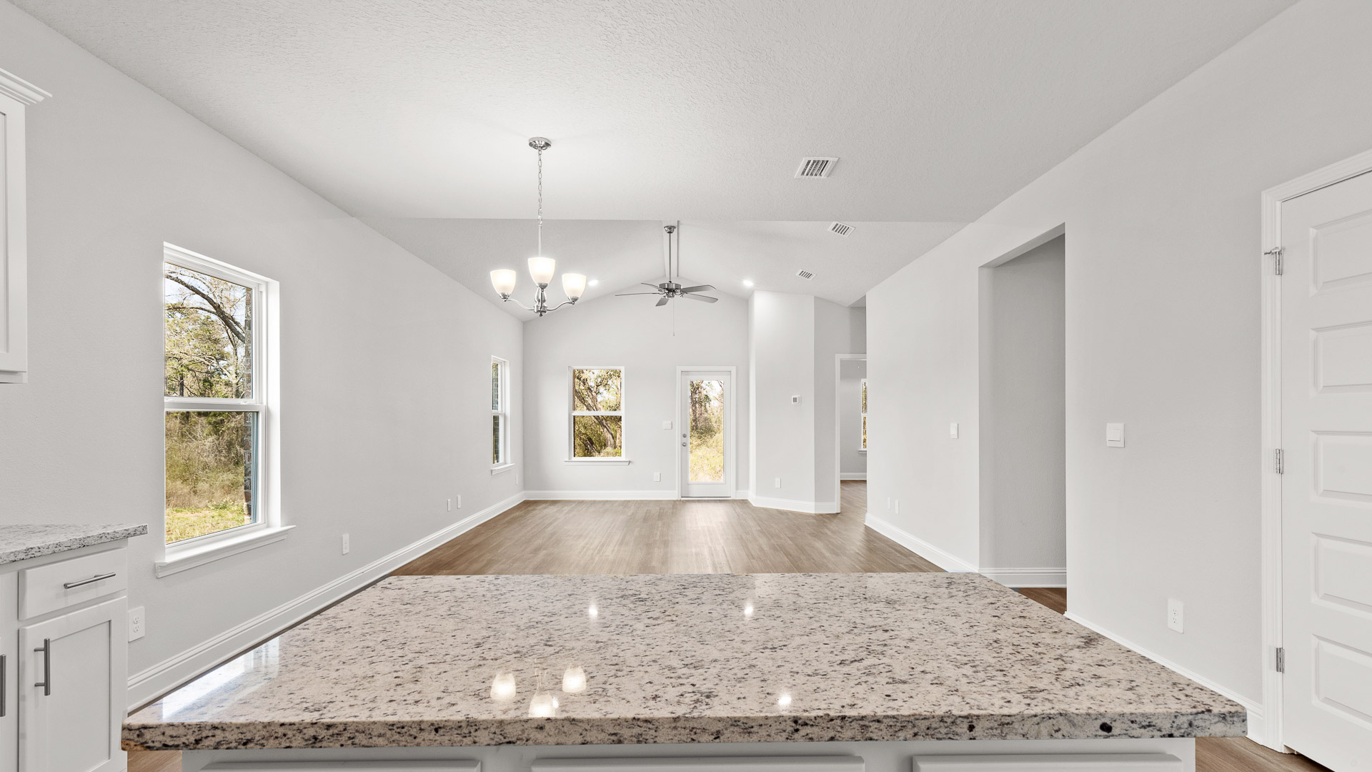Open concept floorplan in the Oakley, perfect for entertaining in Mobile, Al.