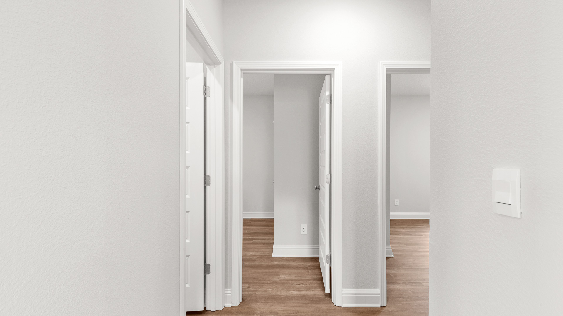 Hallway in The Oakley floorplan.