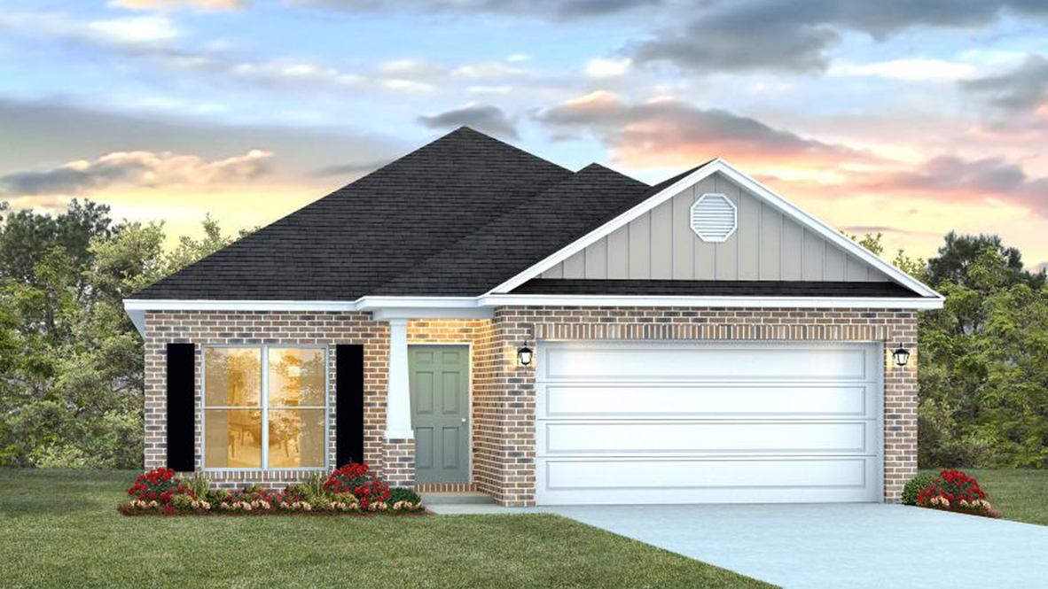 The Oakley home with two car garage.