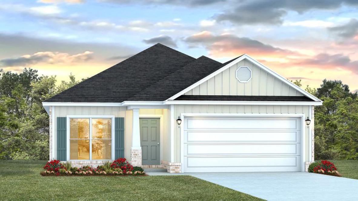 The Oakley home with two car garage.