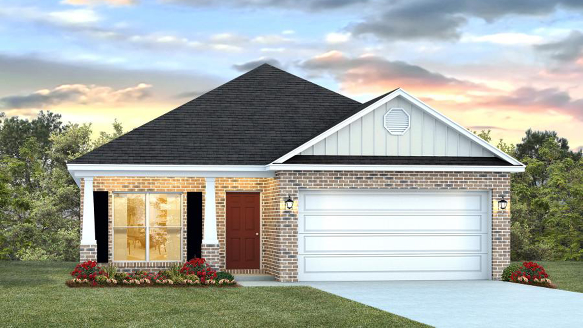 The Oakley home with two car garage.