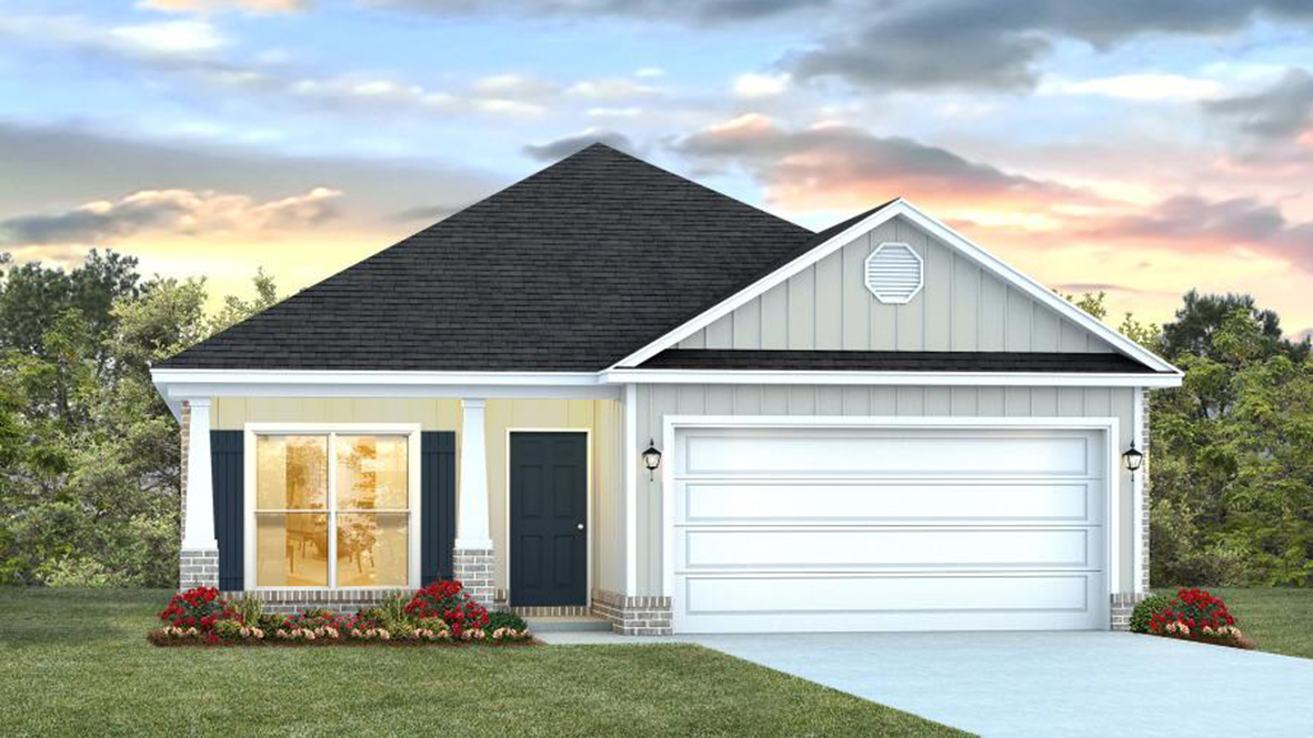 The Oakley home with two car garage.