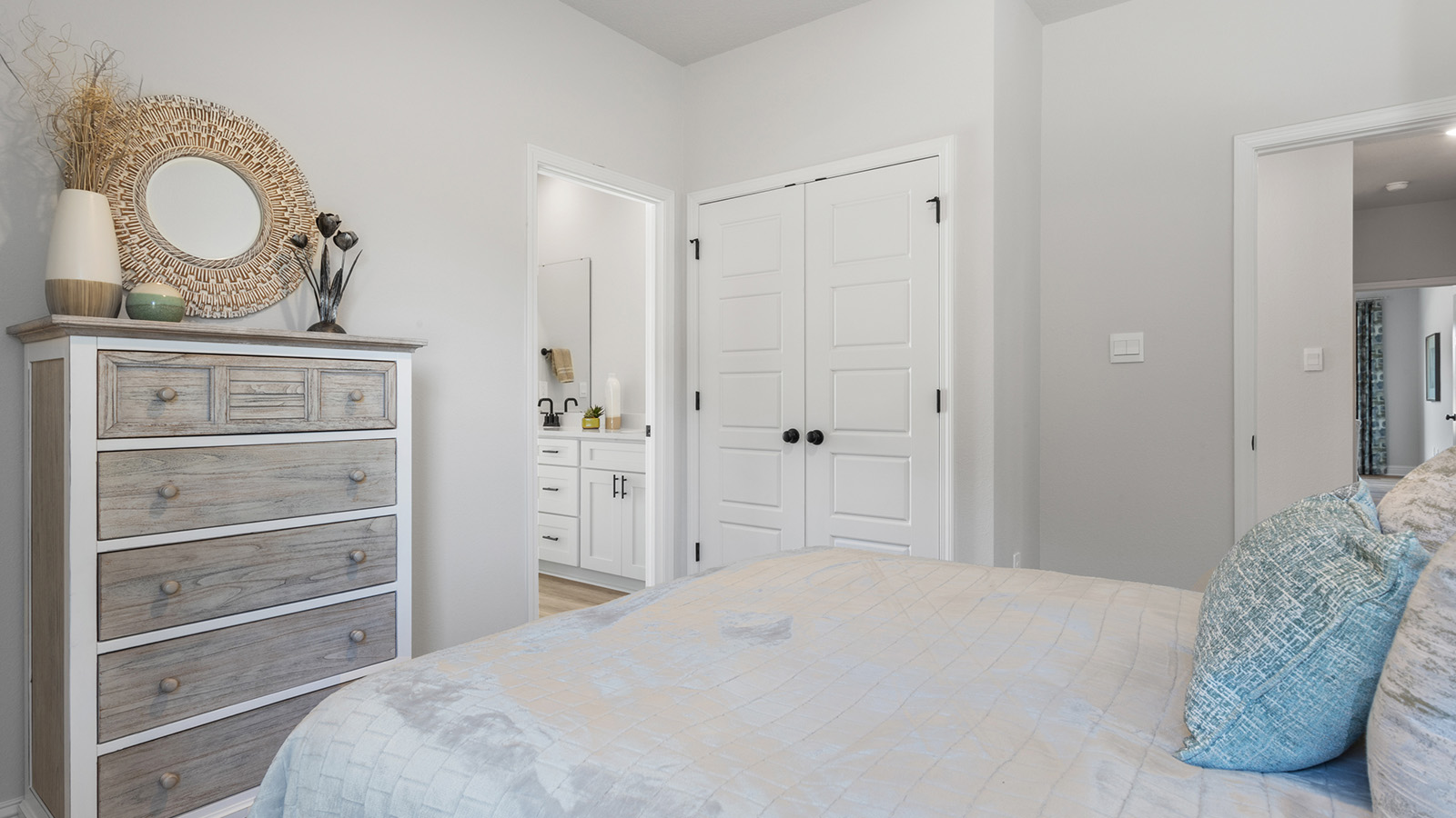 Bright and airy guest bedroom