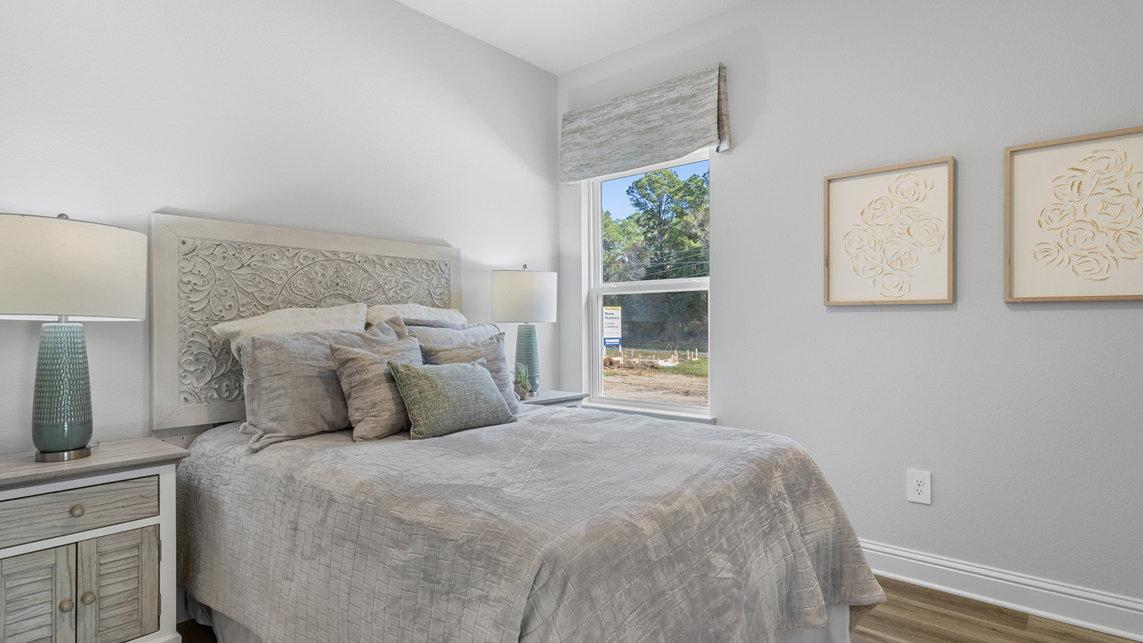 Spacious and bright guest bedroom