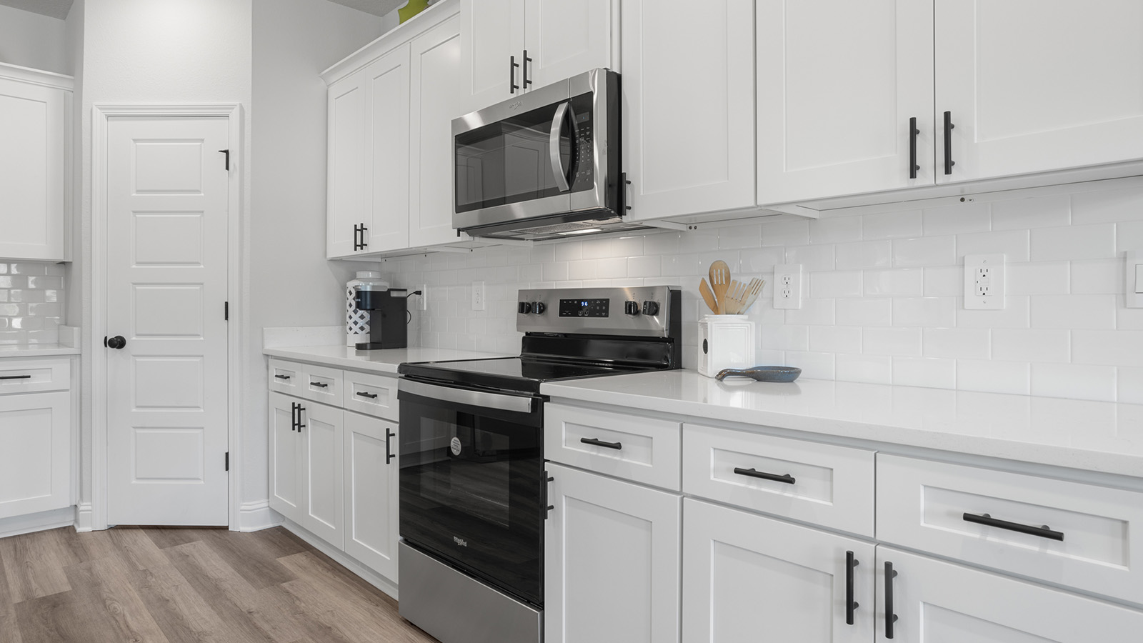 Bright and airy kitchen inside the Camden