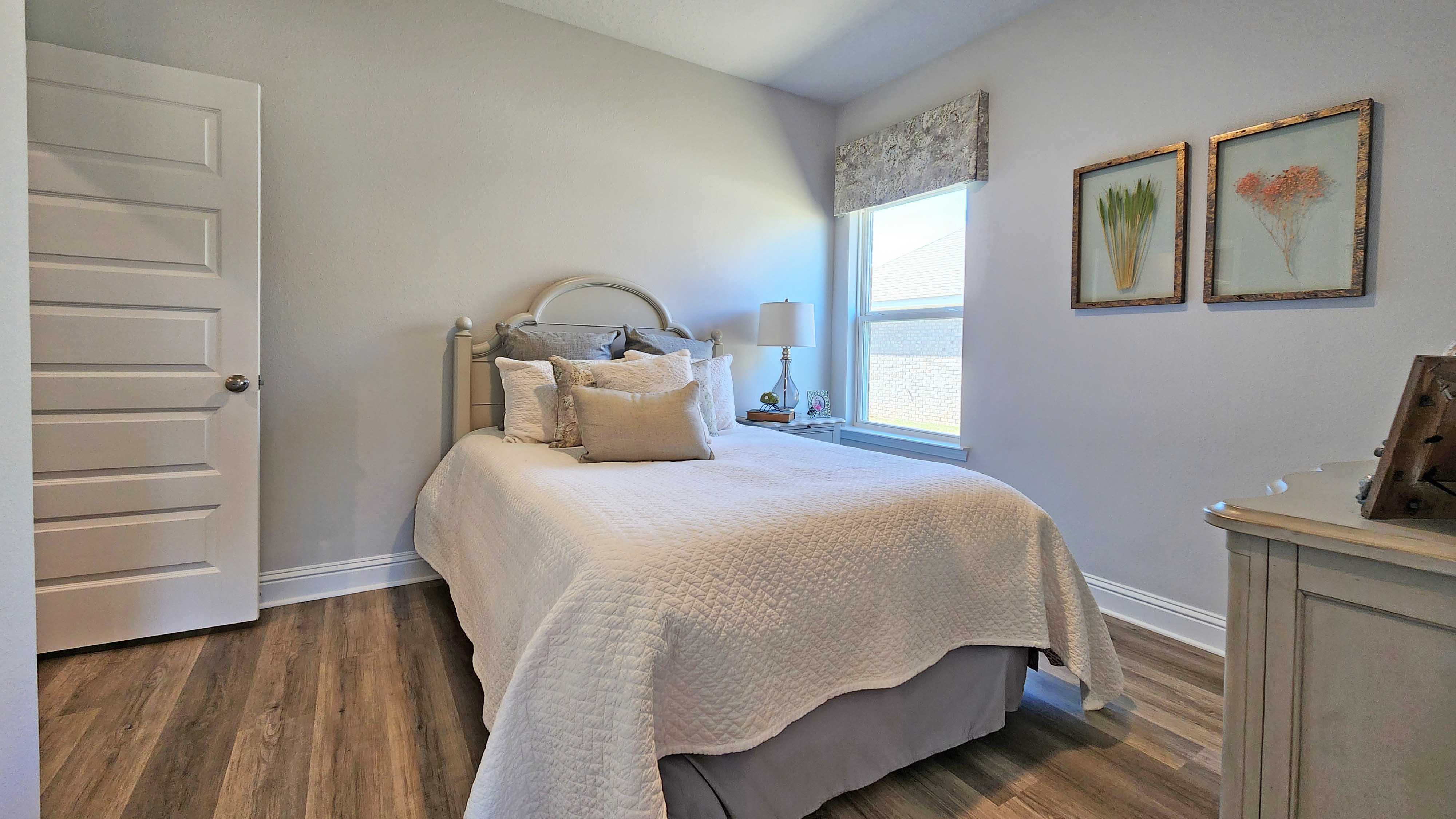 The Camden guest bedroom in Heritage Lake.