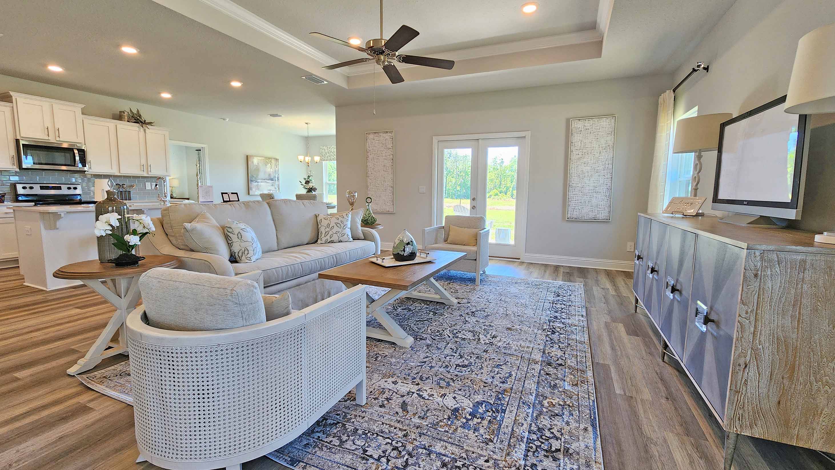 The Camden living area in Heritage Lake.