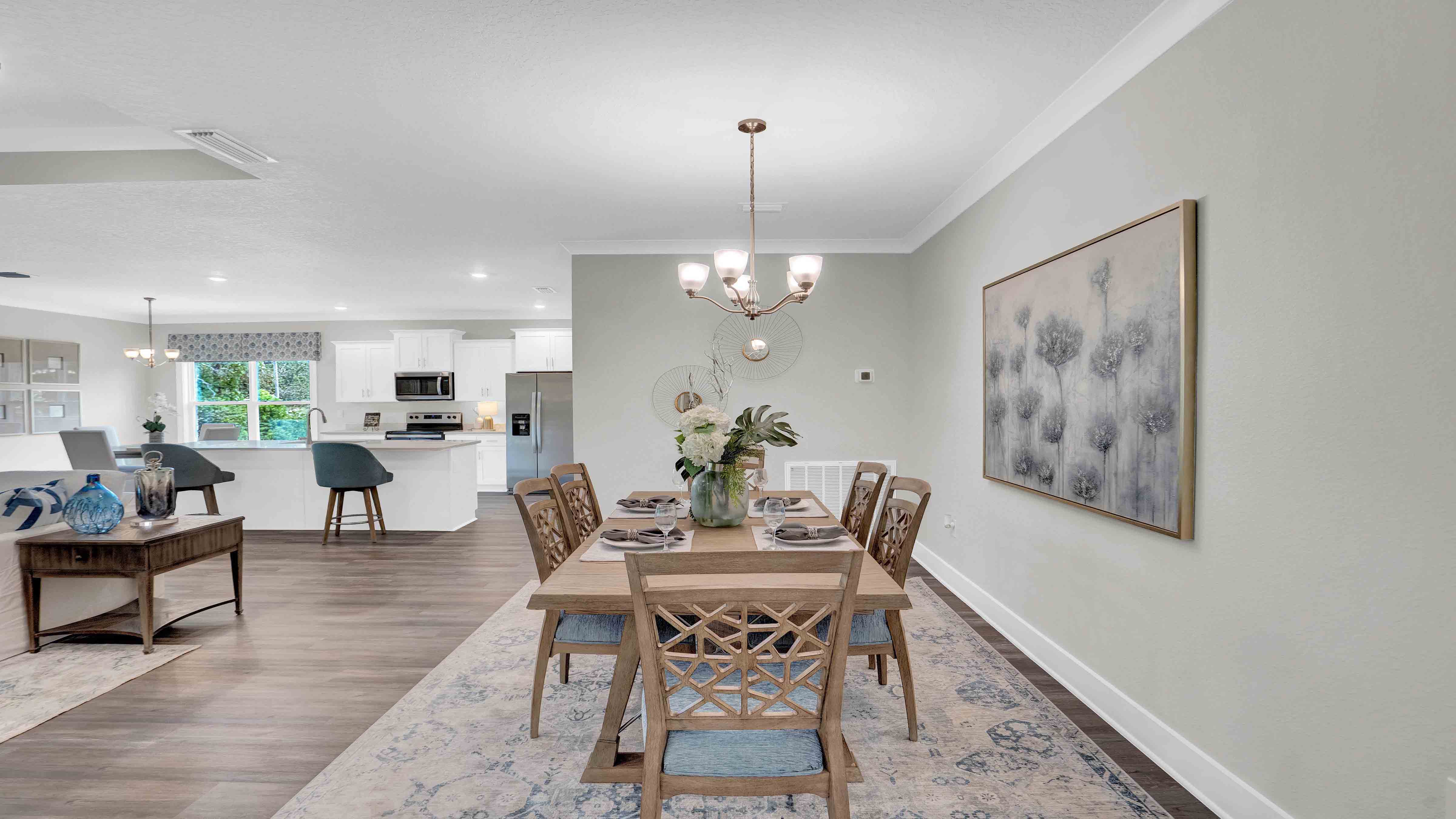 Dining space in the Destin by DR Horton.