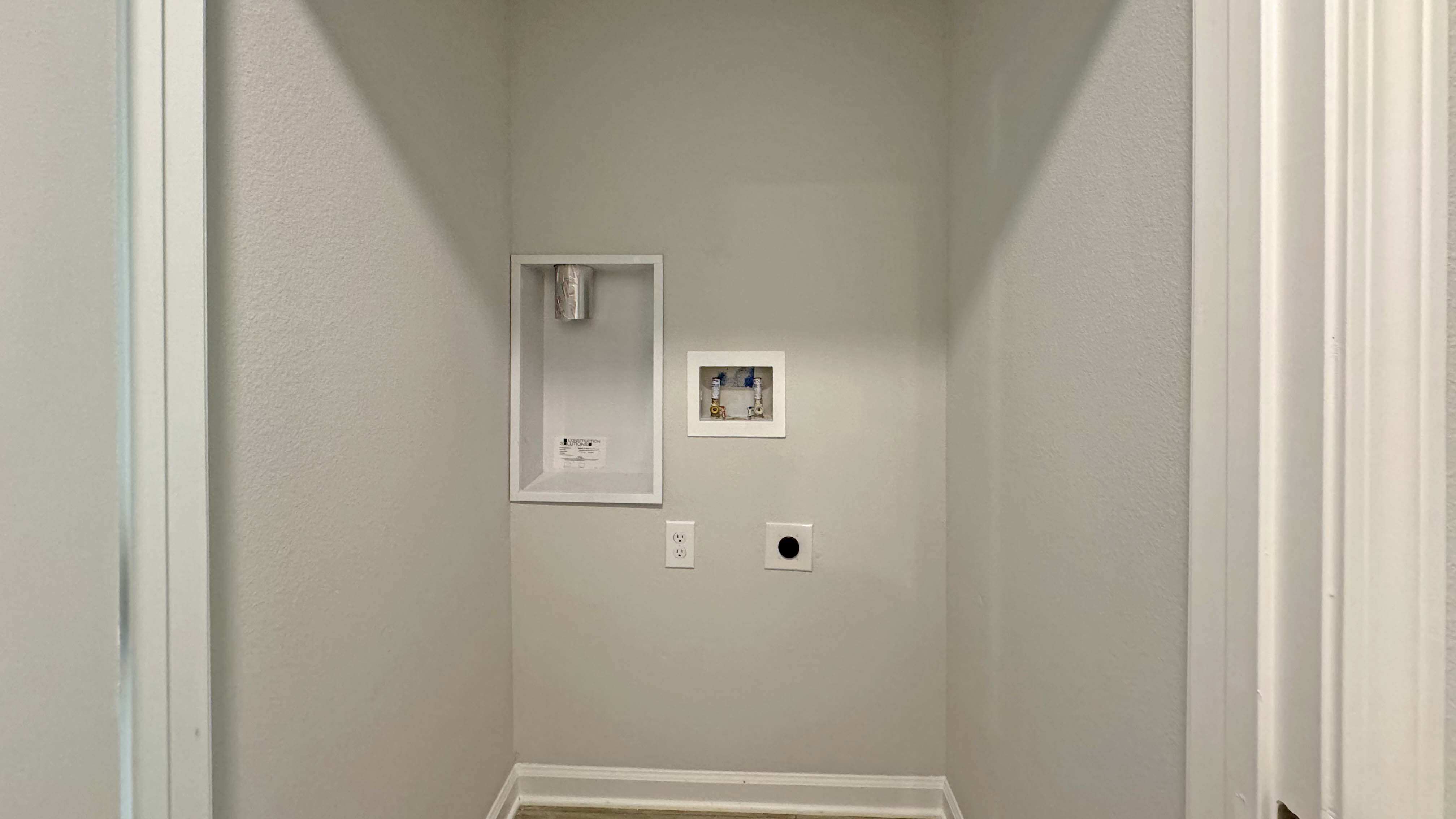 The Allanton laundry closet at Oakmont Place.